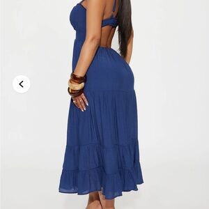 Navy maxi dress